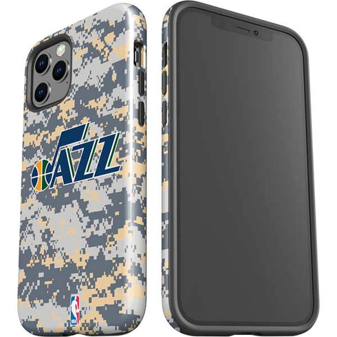 NBA Utah Jazz Grey Digi Camo iPhone 12 Pro Max Impact Case