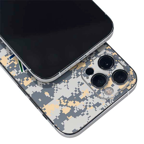 NBA Utah Jazz Grey Digi Camo iPhone 12 Pro Max Skin