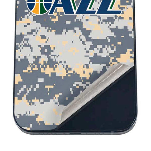 NBA Utah Jazz Grey Digi Camo iPhone 12 Skin