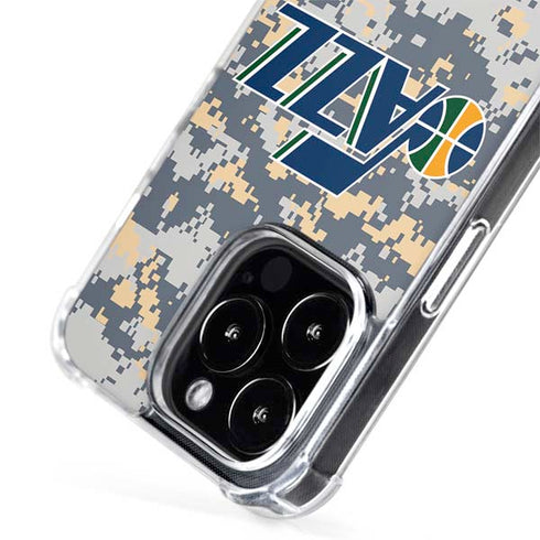 NBA Utah Jazz Grey Digi Camo iPhone 13 Pro Max MagSafe Case