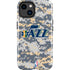 NBA Utah Jazz Grey Digi Camo iPhone 15 Plus Impact Case