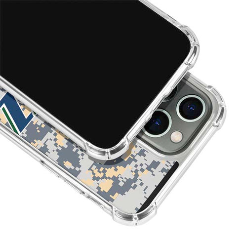 NBA Utah Jazz Grey Digi Camo iPhone 14 Pro Clear Case