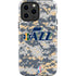 NBA Utah Jazz Grey Digi Camo iPhone 14 Pro Max Impact Case