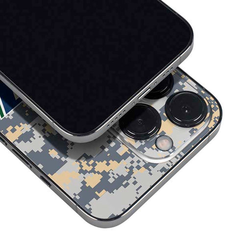NBA Utah Jazz Grey Digi Camo iPhone 14 Pro Max Skin