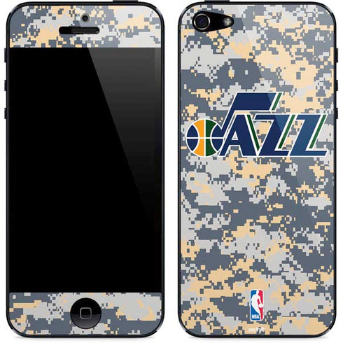 NBA Utah Jazz Grey Digi Camo iPhone 5/5s/5SE Skin