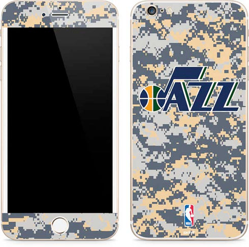 NBA Utah Jazz Grey Digi Camo iPhone 6/6s Plus Skin