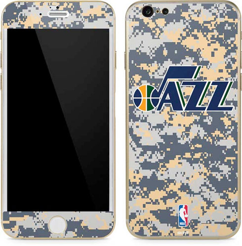 NBA Utah Jazz Grey Digi Camo iPhone 6/6s Skin