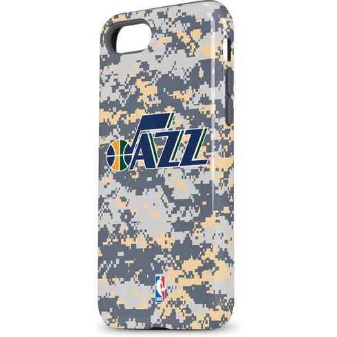 NBA Utah Jazz Grey Digi Camo iPhone 7 Pro Case