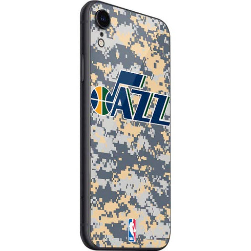 NBA Utah Jazz Grey Digi Camo iPhone SE (2nd & 3rd Gen) Skin