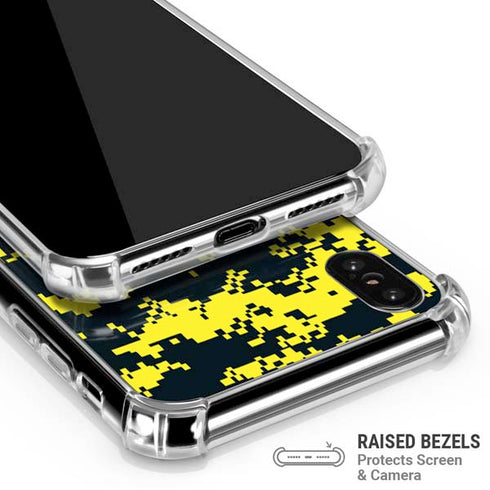 NBA Utah Jazz Grey Digi Camo iPhone XS Max Clear Case