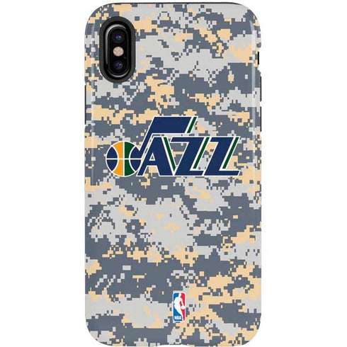 NBA Utah Jazz Grey Digi Camo iPhone XS Pro Case