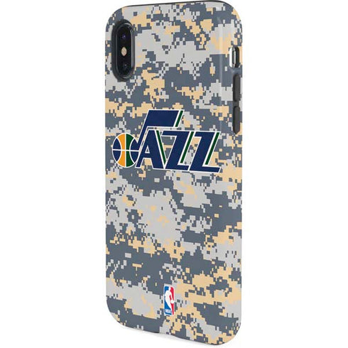 NBA Utah Jazz Grey Digi Camo iPhone XS Pro Case