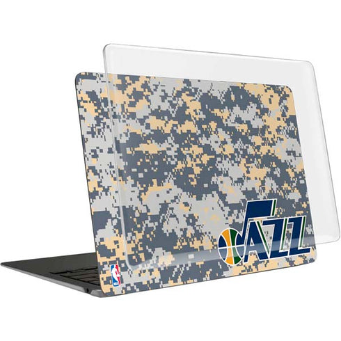 NBA Utah Jazz Grey Digi Camo MacBook Air 13in M1 (2021) Case plus Skin