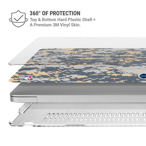 NBA Utah Jazz Grey Digi Camo MacBook Air 15in (2023-2025) Case plus Skin