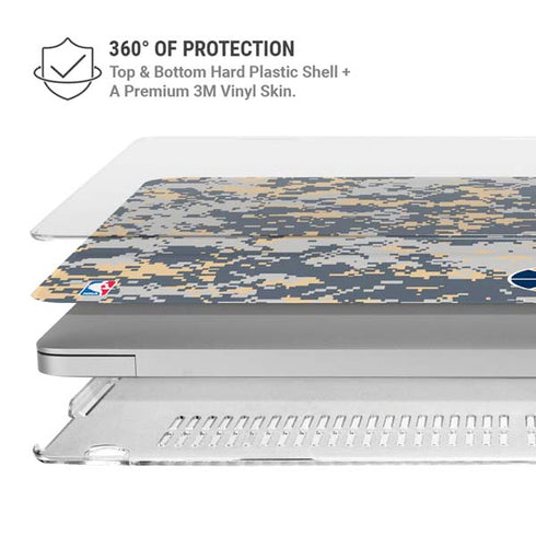 NBA Utah Jazz Grey Digi Camo MacBook Pro 13in (2020) Case plus Skin