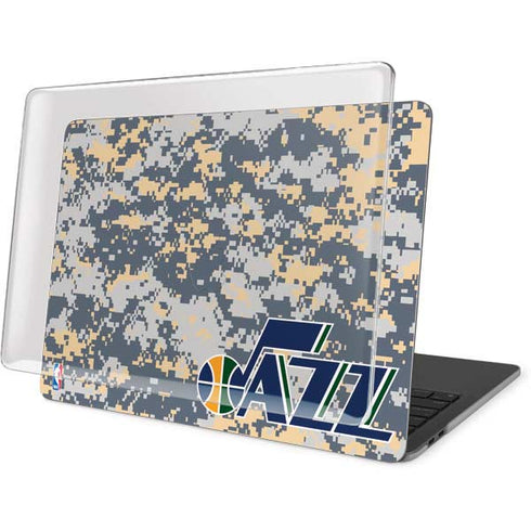 NBA Utah Jazz Grey Digi Camo MacBook Pro 16in (2019-20) Case plus Skin