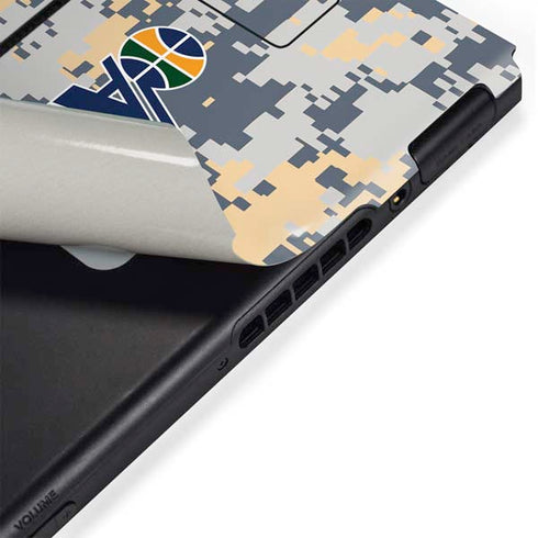 NBA Utah Jazz Grey Digi Camo Nintendo Switch Bundle Skin