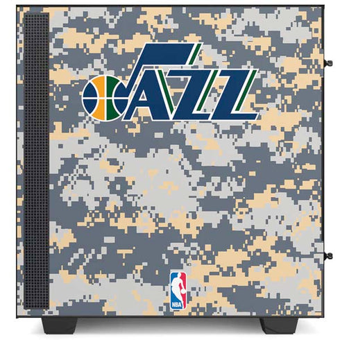 NBA Utah Jazz Grey Digi Camo NZXT H510 Compact ATX Mid-Tower Case Skin