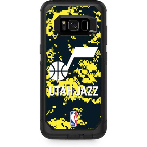 NBA Utah Jazz Grey Digi Camo Otterbox Commuter Galaxy Skin