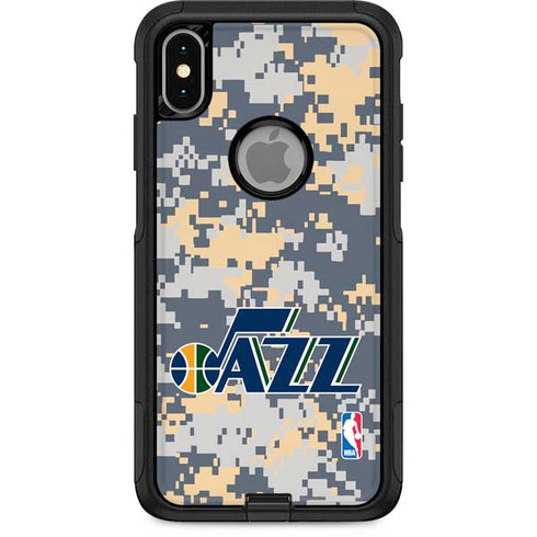 NBA Utah Jazz Grey Digi Camo Otterbox Commuter iPhone Skin