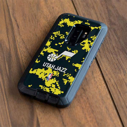 NBA Utah Jazz Grey Digi Camo Otterbox Defender Galaxy Skin