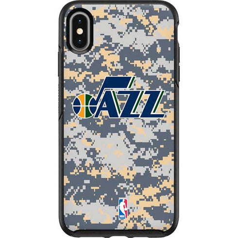 NBA Utah Jazz Grey Digi Camo Otterbox Symmetry iPhone Skin