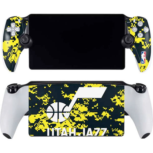 NBA Utah Jazz Grey Digi Camo PlayStation Portal Remote Player Skin