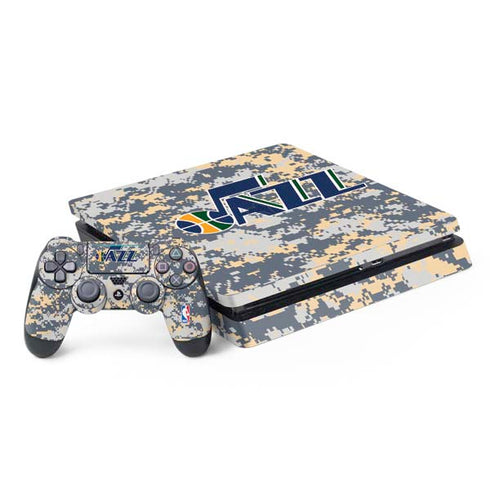 NBA Utah Jazz Grey Digi Camo PS4 Slim Bundle Skin