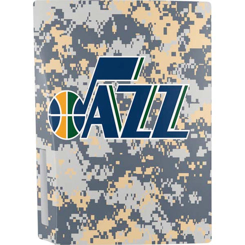 NBA Utah Jazz Grey Digi Camo PS5 Console Skin