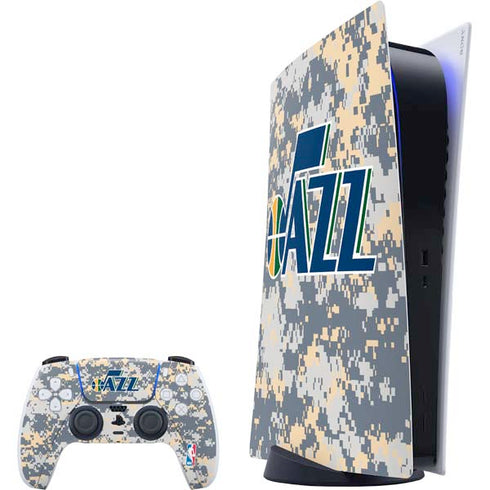 NBA Utah Jazz Grey Digi Camo PS5 Digital Edition Bundle Skin
