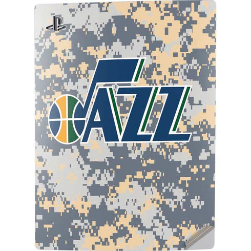 NBA Utah Jazz Grey Digi Camo PS5 Digital Edition Console Skin