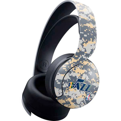 NBA Utah Jazz Grey Digi Camo PULSE 3D Wireless Headset for PS5 Skin