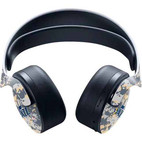 NBA Utah Jazz Grey Digi Camo PULSE 3D Wireless Headset for PS5 Skin