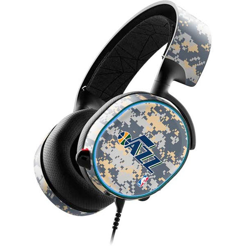 NBA Utah Jazz Grey Digi Camo SteelSeries Arctis 3 Skin