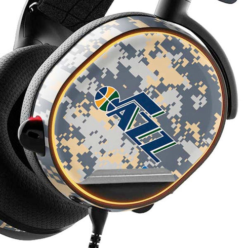 NBA Utah Jazz Grey Digi Camo SteelSeries Arctis 5 Skin