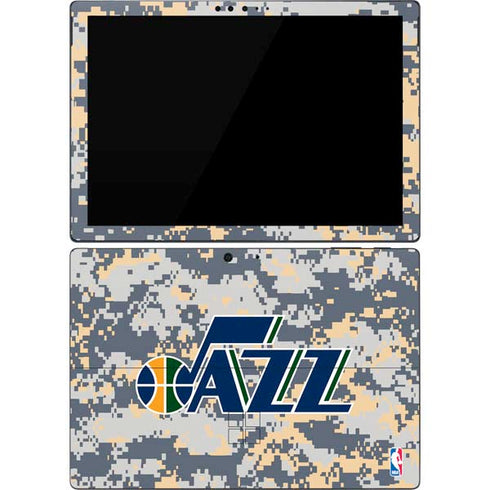 NBA Utah Jazz Grey Digi Camo Surface Pro 7 Skin