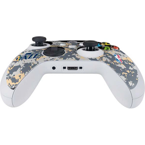 NBA Utah Jazz Grey Digi Camo Xbox Series S Controller Skin