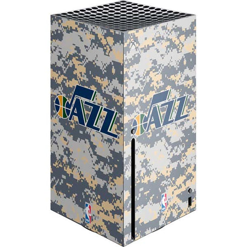 NBA Utah Jazz Grey Digi Camo Xbox Series X Console Skin