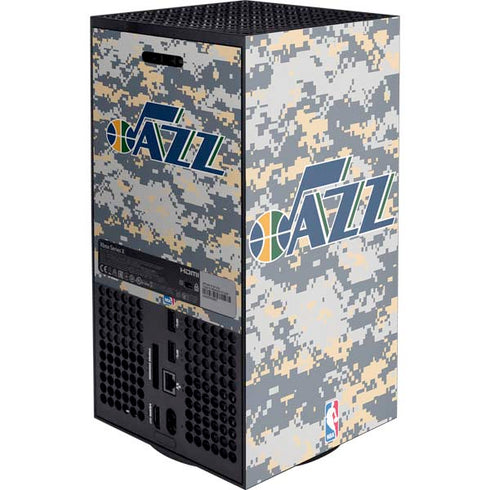 NBA Utah Jazz Grey Digi Camo Xbox Series X Console Skin