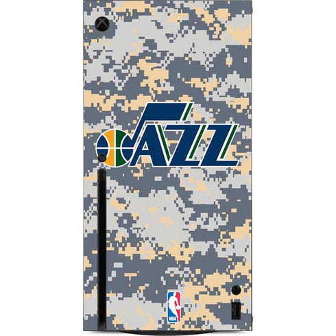 NBA Utah Jazz Grey Digi Camo Xbox Series X Console Skin
