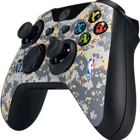 NBA Utah Jazz Grey Digi Camo Xbox Series X Controller Skin