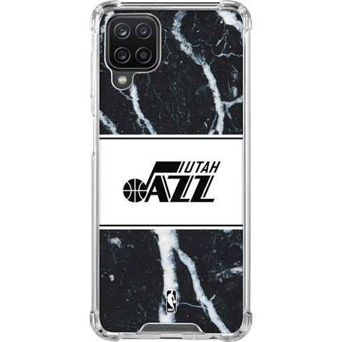 NBA Utah Jazz Marble Galaxy A12 Clear Case