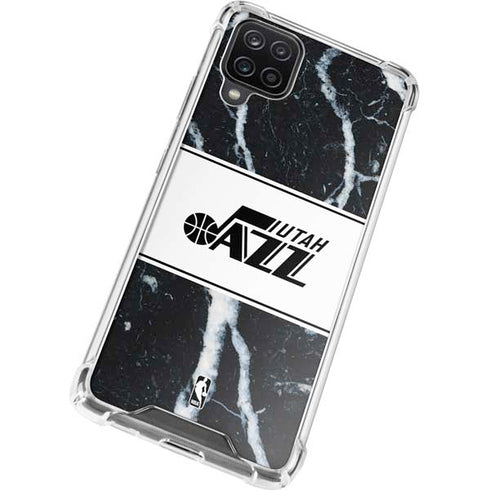 NBA Utah Jazz Marble Galaxy A12 Clear Case