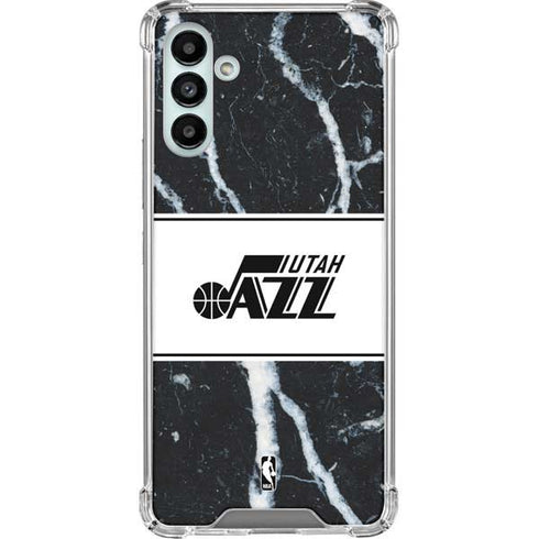 NBA Utah Jazz Marble Galaxy A13 5G Clear Case