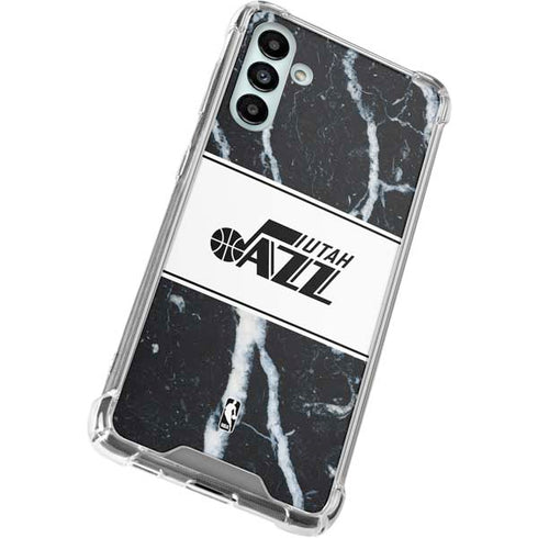 NBA Utah Jazz Marble Galaxy A13 5G Clear Case