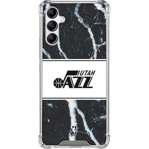 NBA Utah Jazz Marble Galaxy A14 5G Clear Case