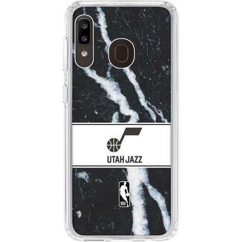 NBA Utah Jazz Marble Galaxy A20 Clear Case