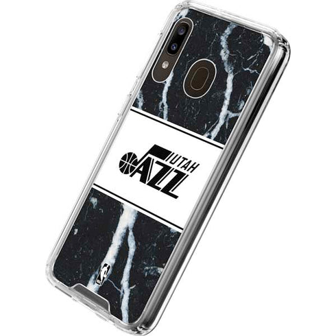 NBA Utah Jazz Marble Galaxy A30 Clear Case