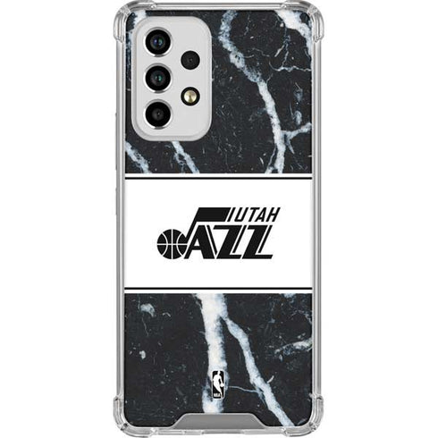 NBA Utah Jazz Marble Galaxy A33 5G Clear Case