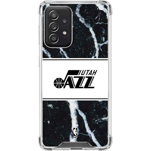 NBA Utah Jazz Marble Galaxy A52 5G Clear Case